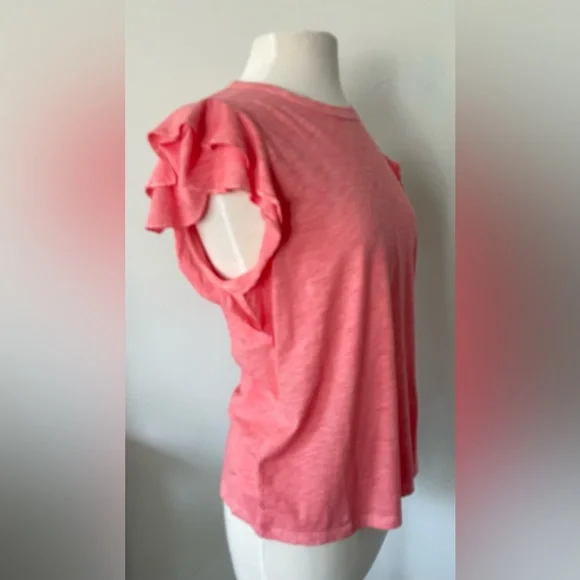 VERONICA BEARD AKEELA PEONY TEE SHIRT SIZE LARGE